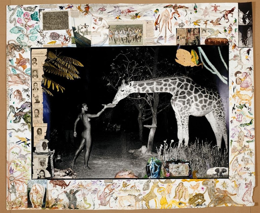 Maureen and Late-Night Feeder, Hog Ranch, Kenya, 1987