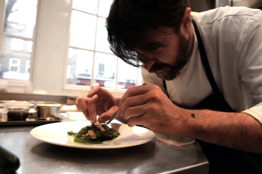 Nuno Mendes with tweezers