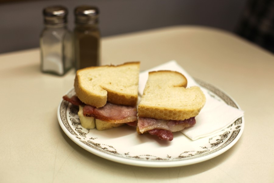 Bacon sandwich at Paul Rothe &amp; Son