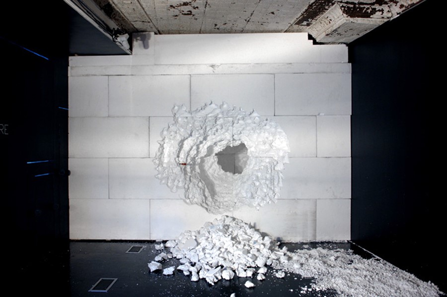 DIG, a performance installation by Daniel Arsham/Snarkitectu