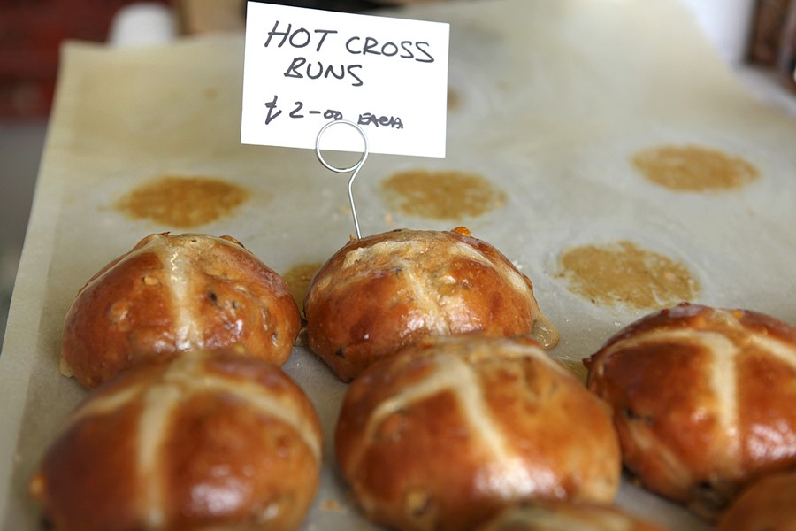 Hot cross buns at St. JOHN