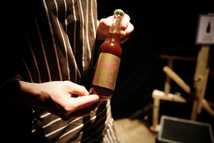 Chocolate elixir from the waterfall