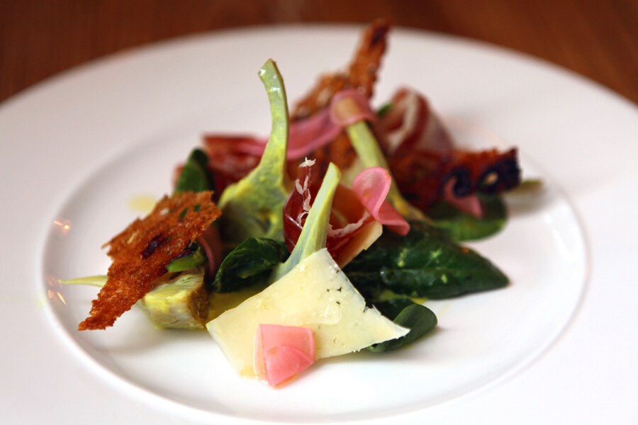 Poached Artichoke with San Jorge