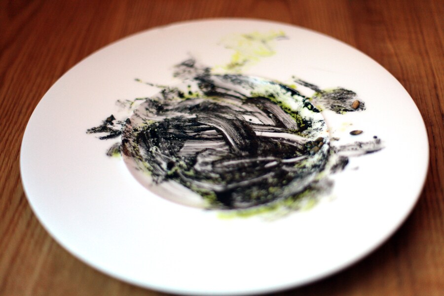 Remnants of Squid with Jersey Royals