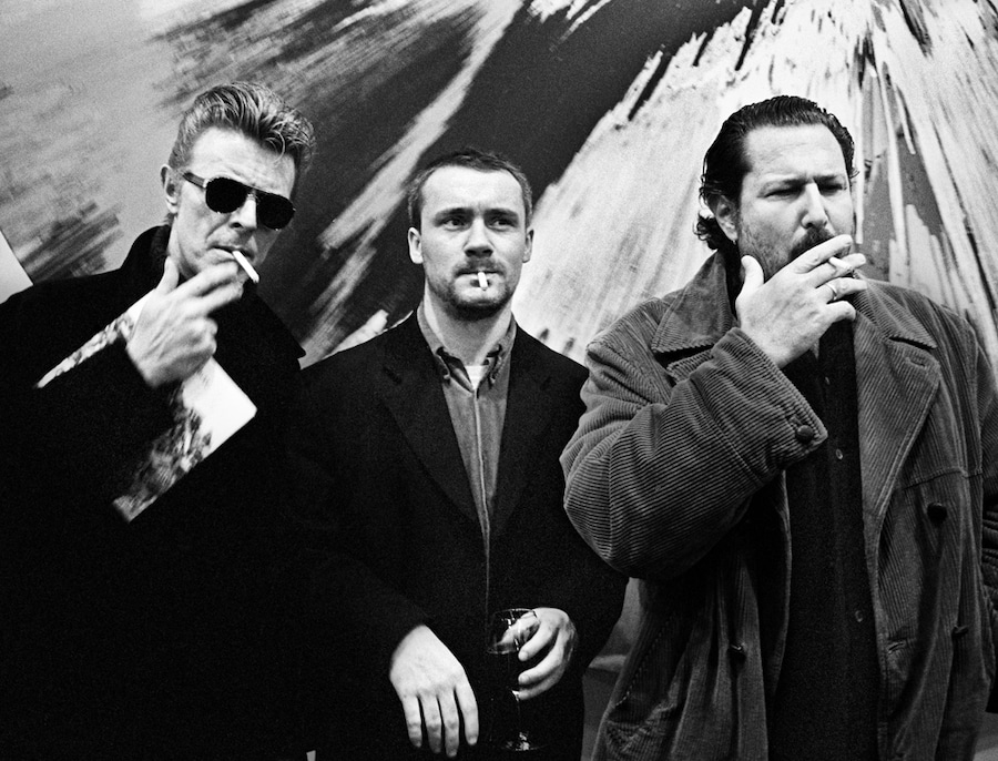 David Bowie, Damien Hirst, Julian Schnabel, New York 1996