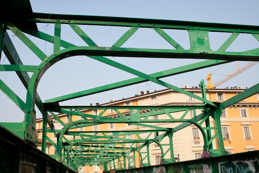 En route to the Emporio Armani show