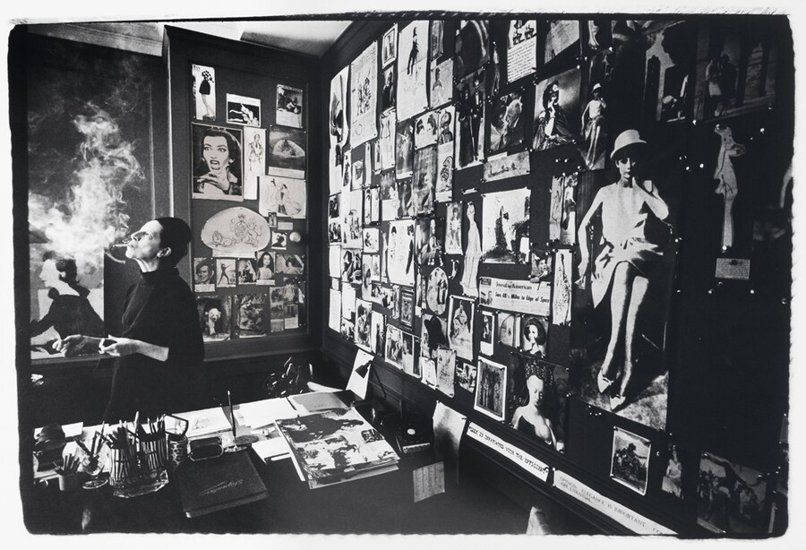 Diana Vreeland in Vogue Office 1965