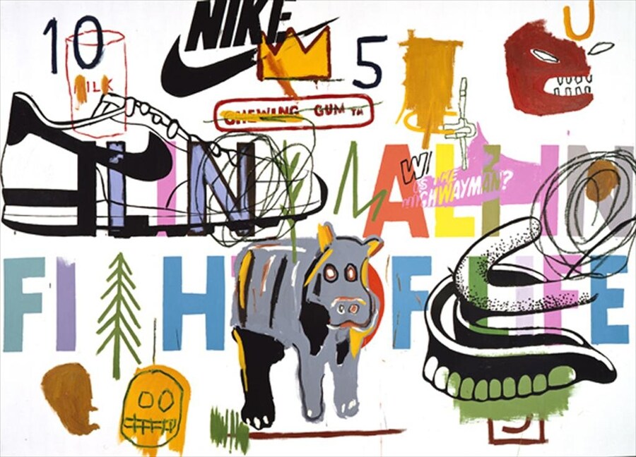 Andy Warhol and Jean-Michel Basquiat Ailing Ali In Fight of 