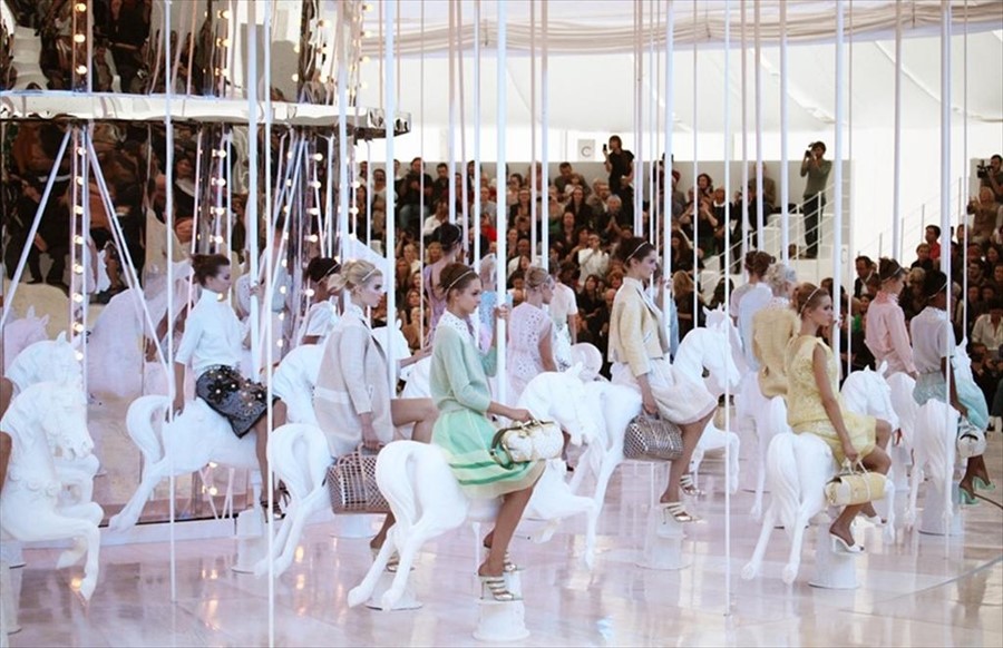 The carousel at Louis Vuitton S/S12