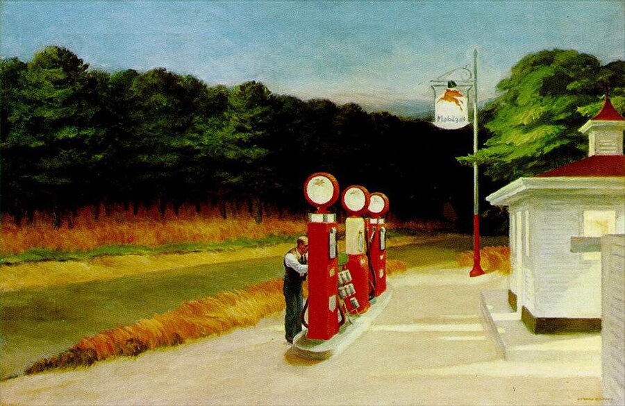 Gas, Edward Hopper, 1940