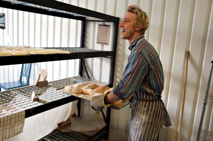 Owner Ben Mckinnon at E5 Bakehouse