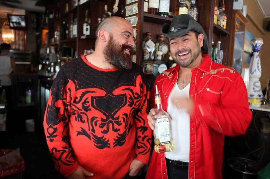 Off Broadway chef Erick Medina with general manager Byron Kn