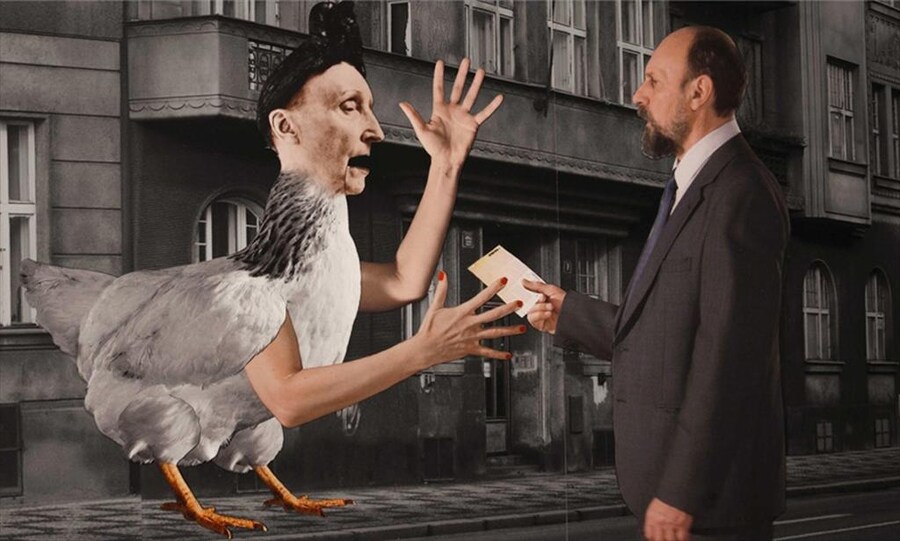 Still from Surviving Life by Jan Švankmajer