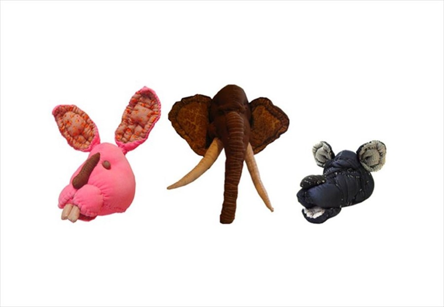 Animal heads, part of Comme des Gar&#231;ons Love is Tender colle