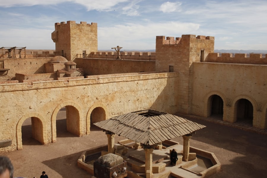 An arial view of medieval Jerusalem