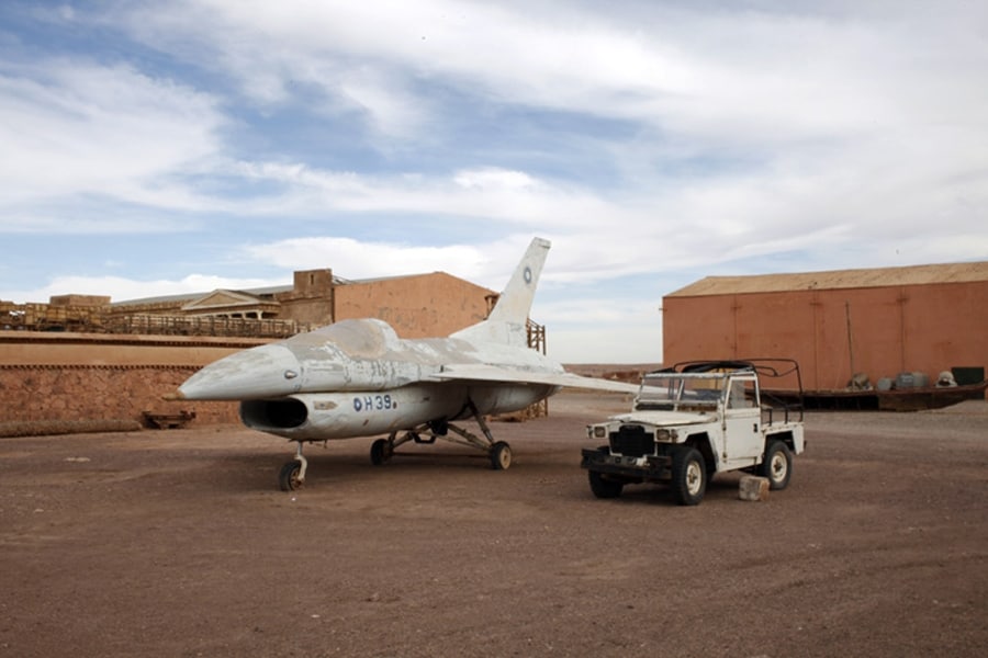 The famous jet from The Jewel Of The Nile, in which Michael 