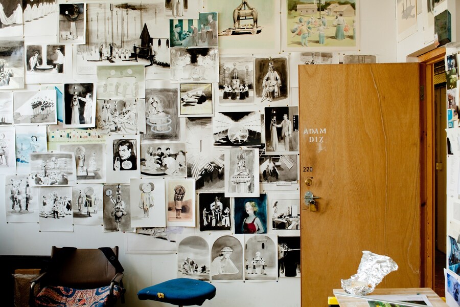 Adam Dix&#39;s studio