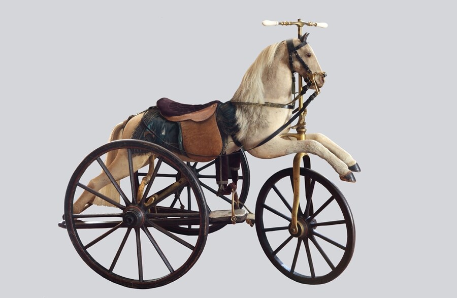 Cheval m&#233;canique du prince imp&#233;rial, 1862-1865