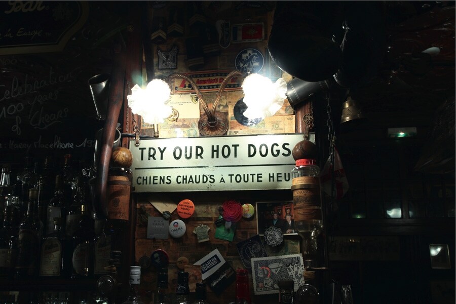 Try Our Hot Dogs sign