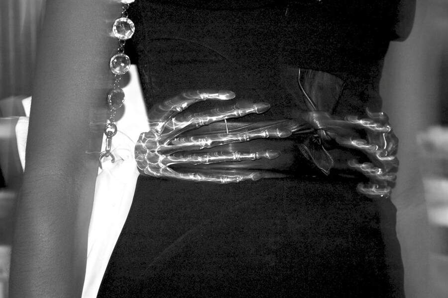 Shala Monroque wearing jewellery by Delfina Delletrez, Photo