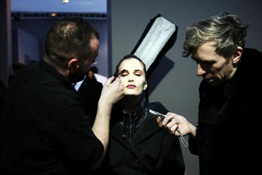 Backstage at YSL, Photography by Alfredo Piola