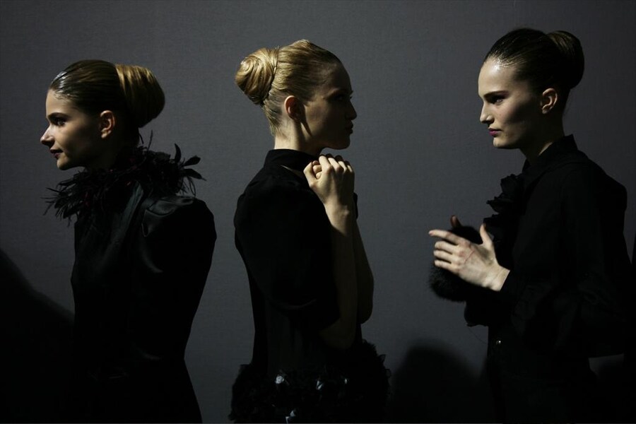 Backstage at YSL, Photography by Alfredo Piola