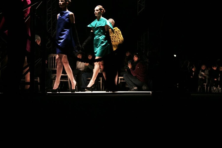 Backstage at YSL, Photography by Alfredo Piola