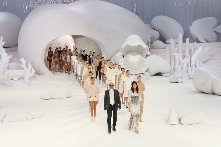 Florence Welch and Karl Lagerfeld at Chanel S/S 12