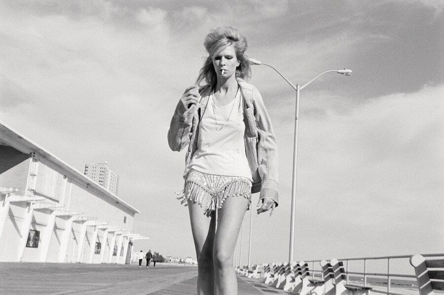 Denim jacket by Diesel Black Gold; T-Shirt by The Kooples; S