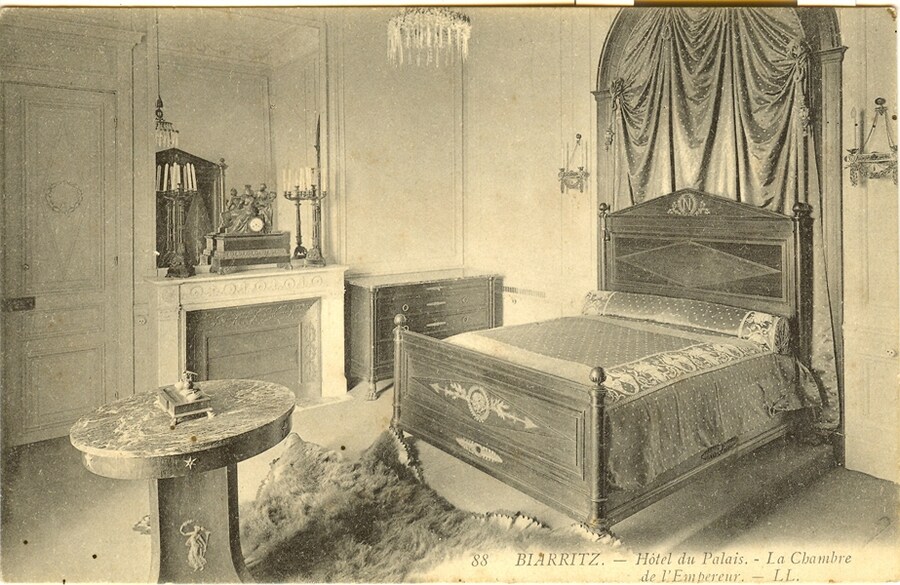 The Emperor&#39;s Bedroom at the Hotel du Palais, Biarritz