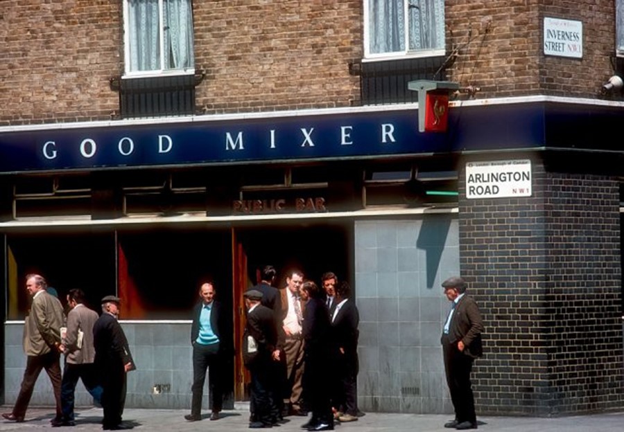 Good Mixer pub, Camden Town, 1971