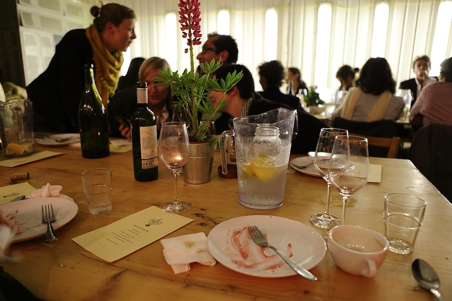 After dinner at Burnt Enz inside the Climpson Roastery