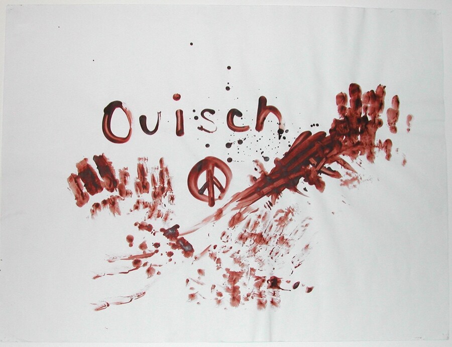 Karen Kilimnik, Blood Drawing, (Ouisch) 1992