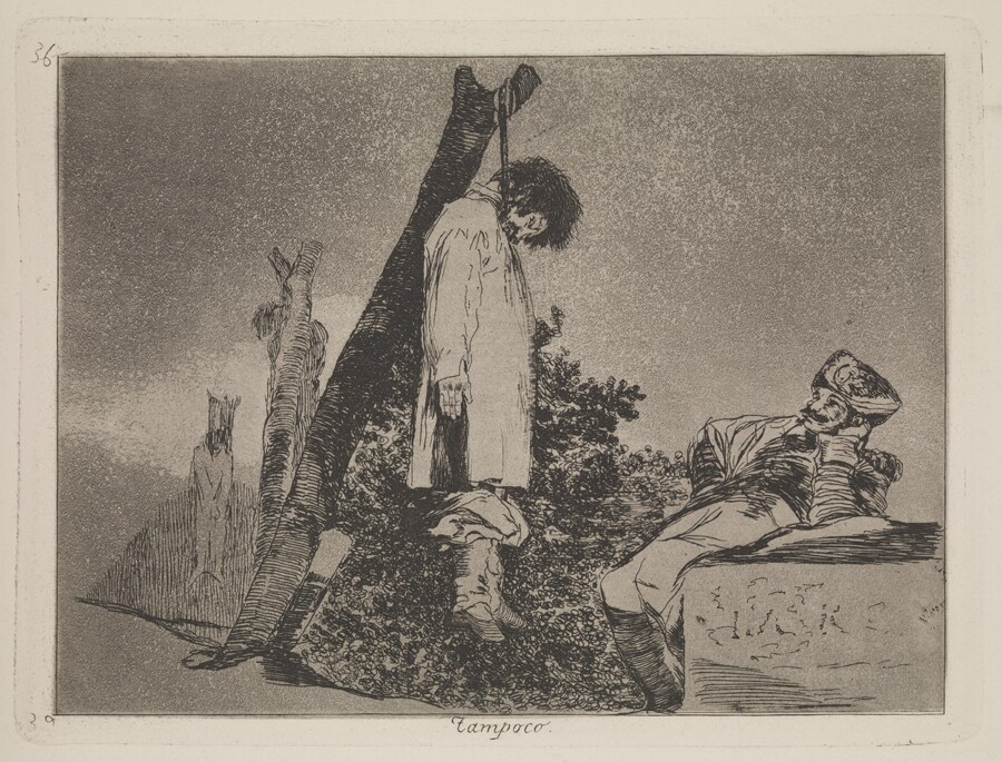 Francisco Goya, Tampoco: Desastres de la Guerra