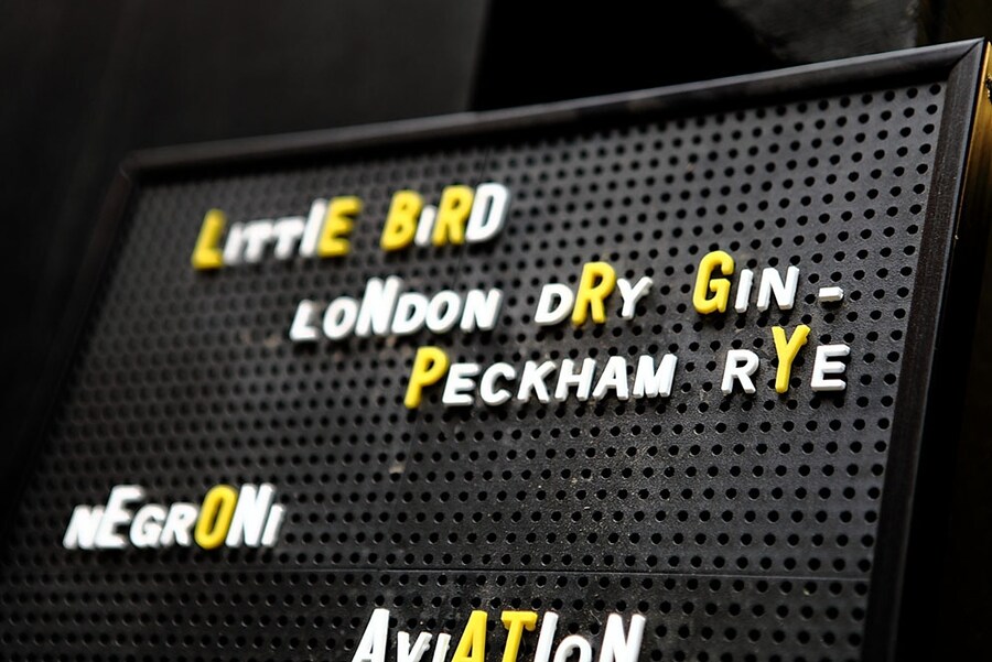 A sign at the Little Bird caf&#233;