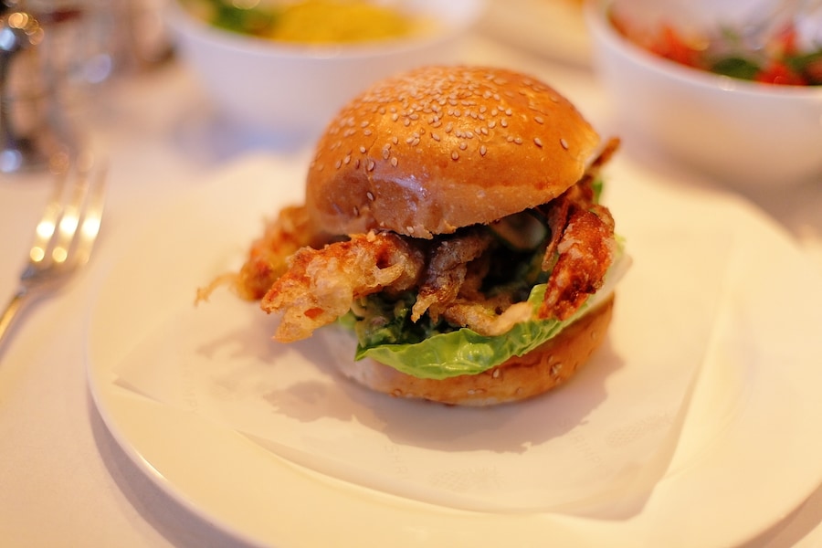 Soft shell crab burger