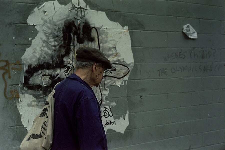 Jonas Mekas in Brooklyn