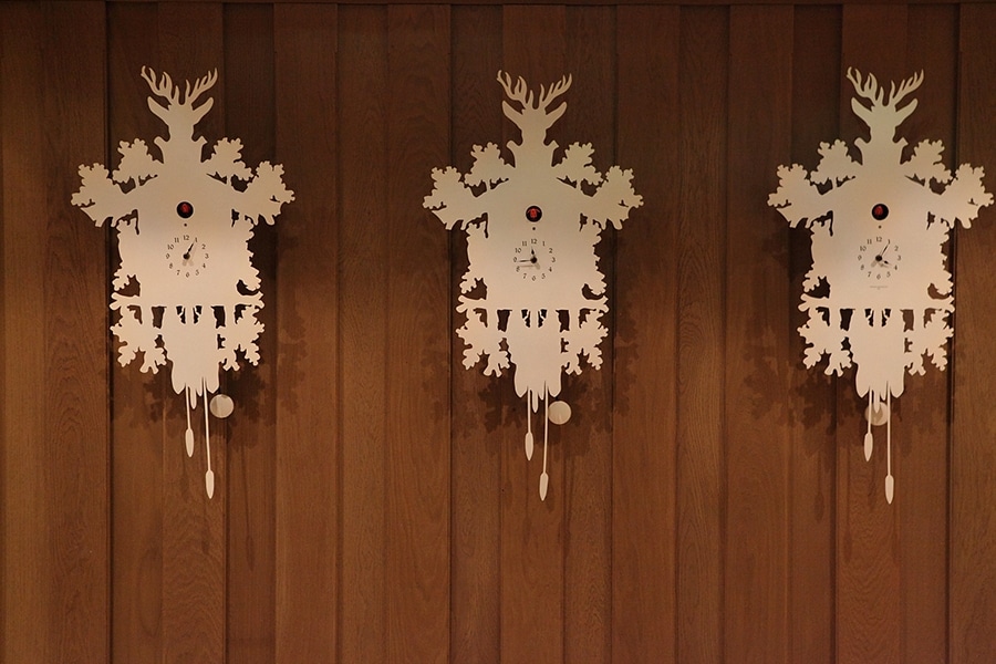 Le Cheval Blanc custom cuckoo clocks