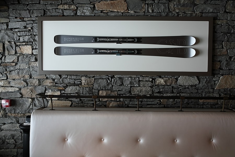 Lacroix skis in Le Cheval Blanc