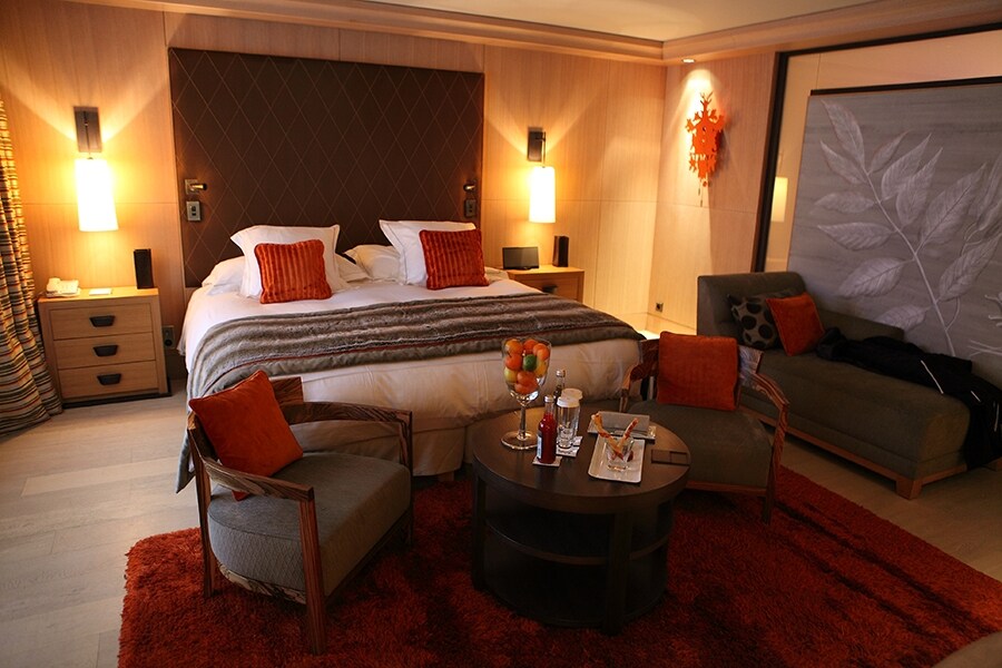A bedroom suite at Le Cheval Blanc