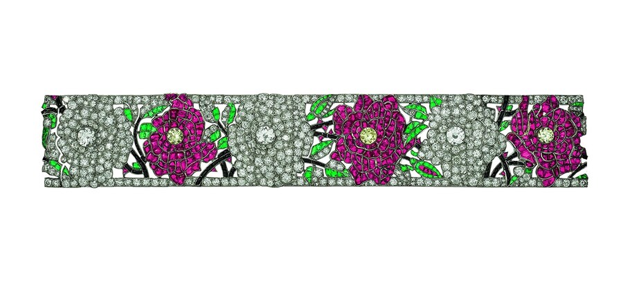 Bracelet Roses, Paris 1924