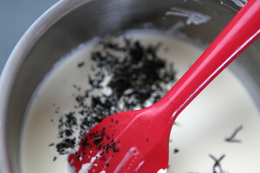 Stirring the chocolate for the Emperor&#39;s Breakfast Truffles