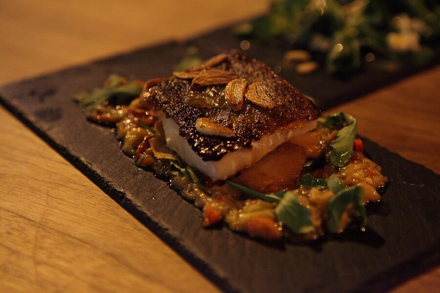 Salt cod fillet at Black Pig