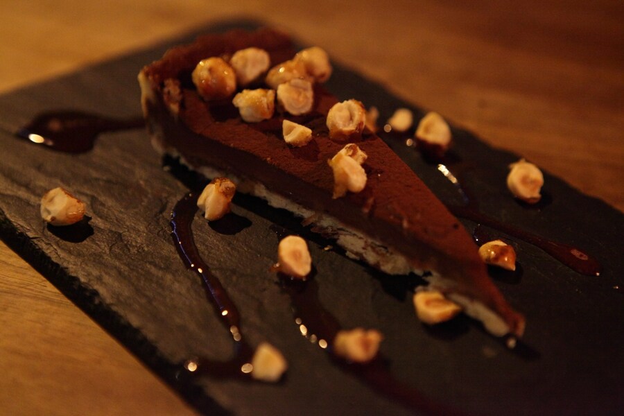 Chocolate tart at Black Pig