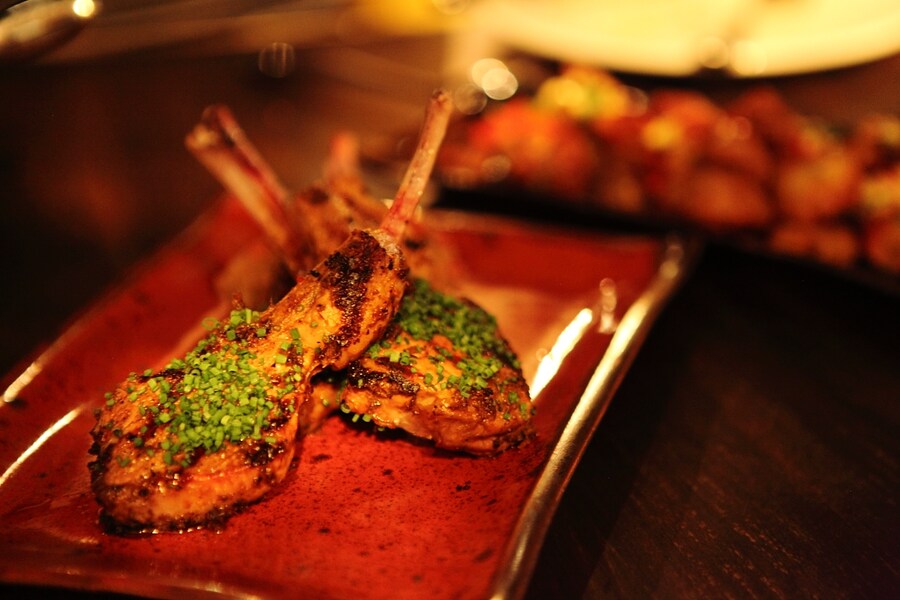 Lamb chops at Coya