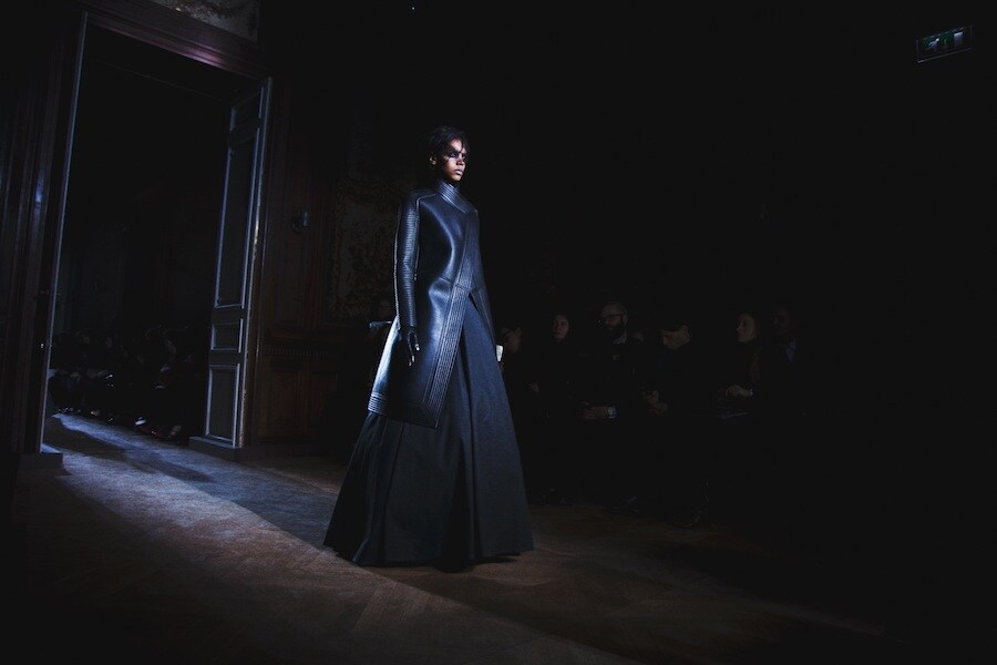 Grace Mahary at Gareth Pugh A/W13