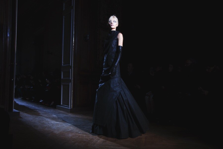 Aline Weber at Gareth Pugh A/W13