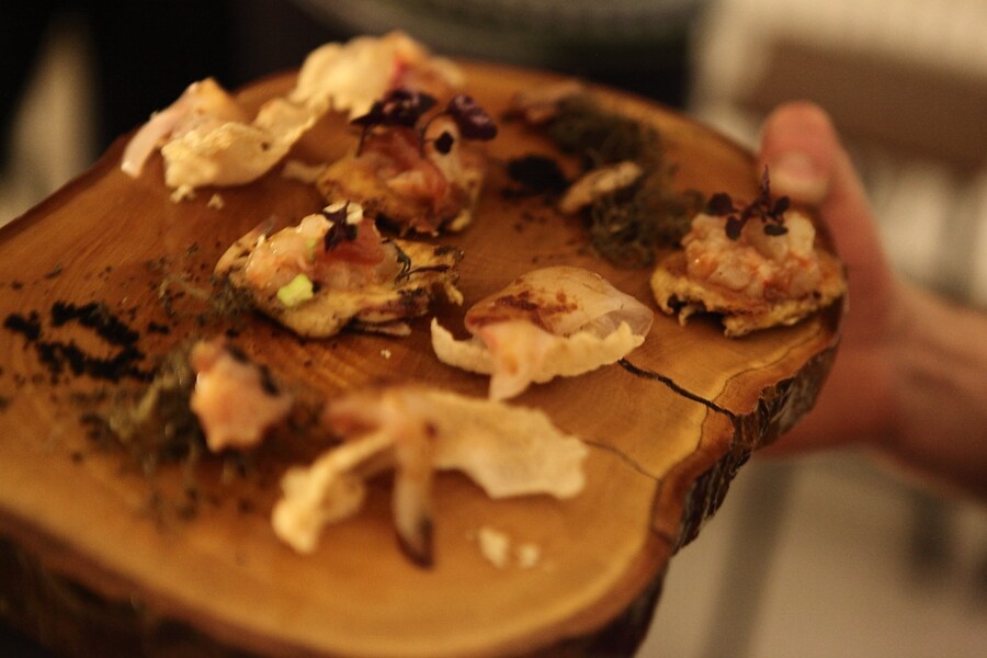 Hors d&#39;oeuvres from Nuno Mendes&#39; Corner Room at The Gourmand