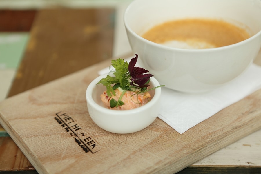 Lobster bisque at the PHE restaurant
