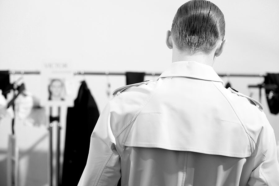 Backstage at Dior Homme A/W13 Beijing